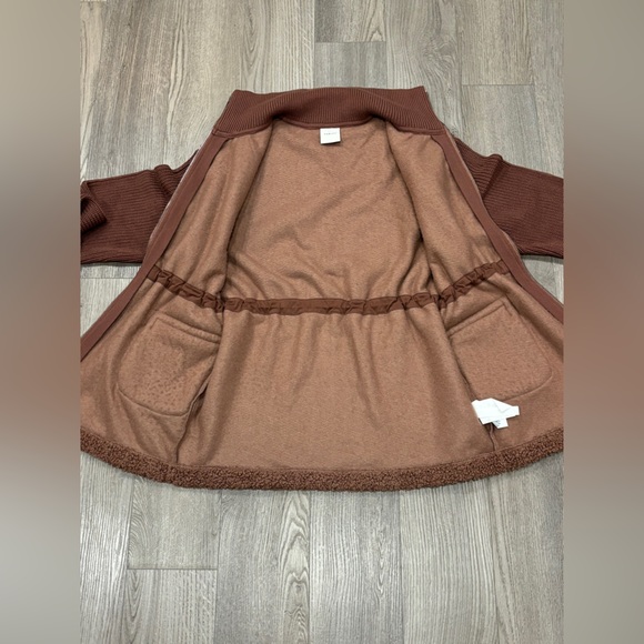 COPY - Varley Jacket Westwood Sherpa Brown Teddy Fleece Pockets Full Zip Women’… - Picture 11 of 16